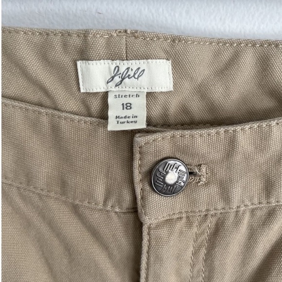 J.Jill Boot Cut High Rise Pants Khaki Stretch Tan Denim Size 18 - Picture 2 of 7